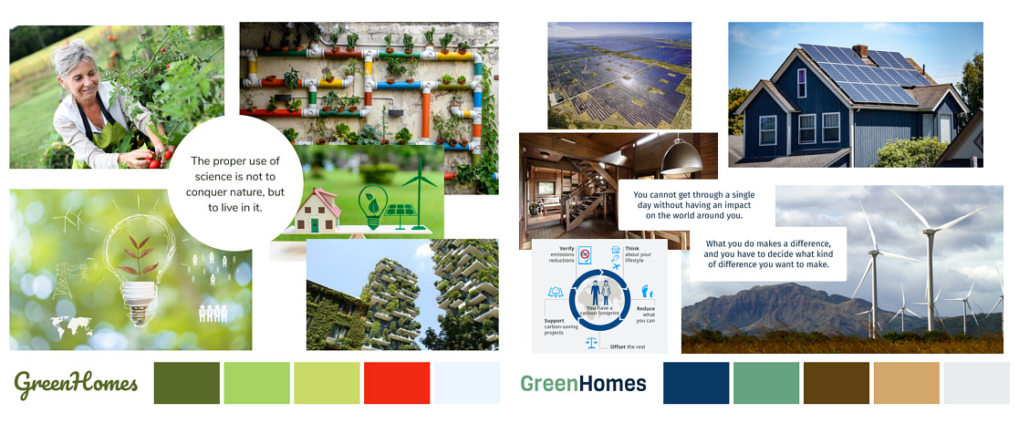 GreenHomes Moodboards