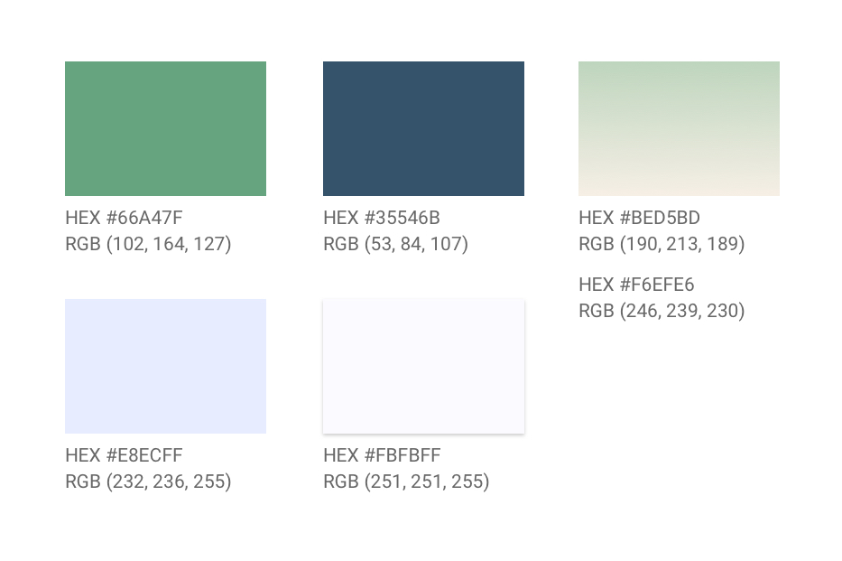 GreenHomes Color Palette