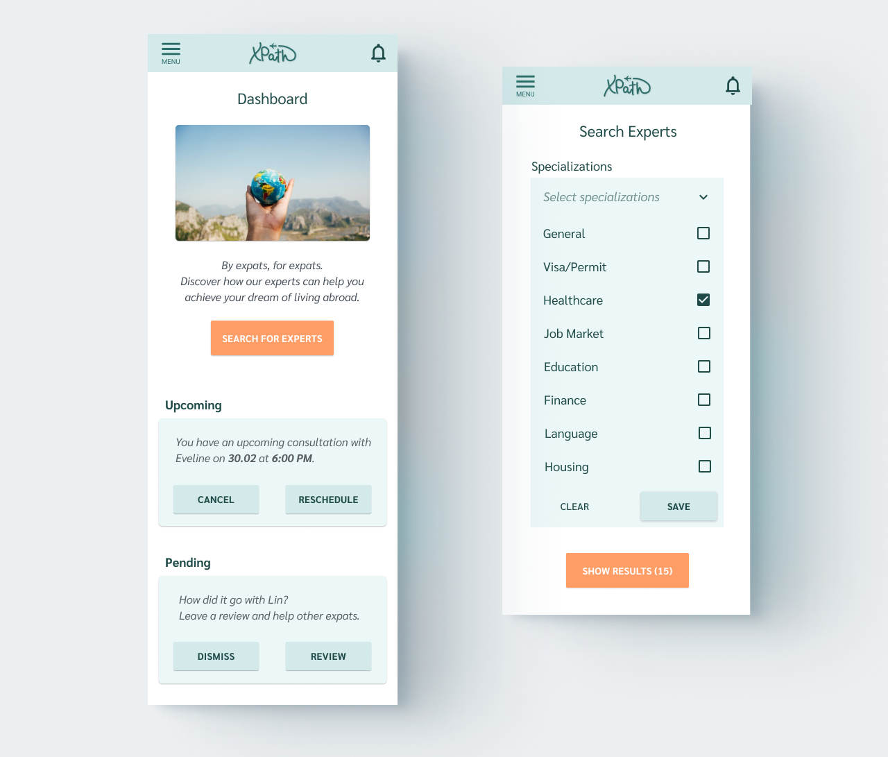 XPath - High Fidelity Mockup